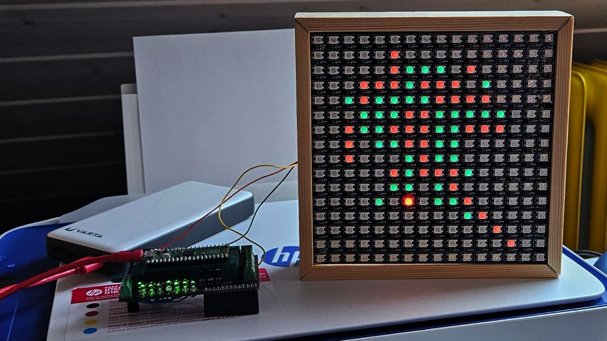 Reversi mit 256 Neopixel Leds